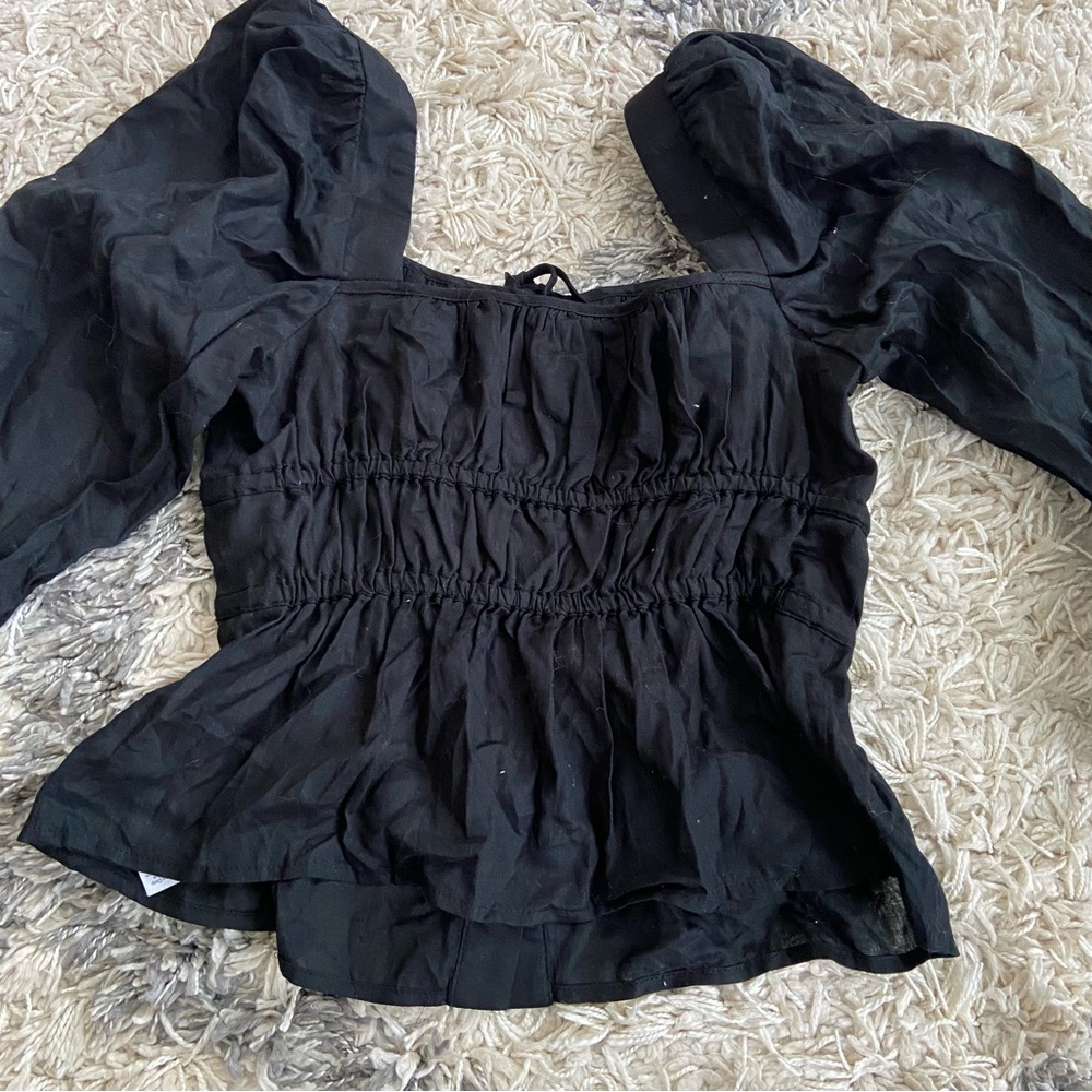 J. Crew long sleeve peplum top size 4